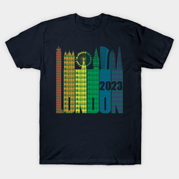 Pride London Skyline T-Shirt by KateVanFloof